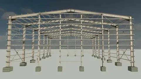 Simple and professional Revit course to master modeling of steel structure warehouse using standard sections.