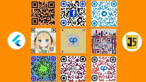 Learn How To create QR Code Using JavaScript & Flutter. Build full QR Code Generator Website and Mobile App For Free.