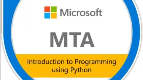 Practice test to help MTA Python Certification aspirers.
