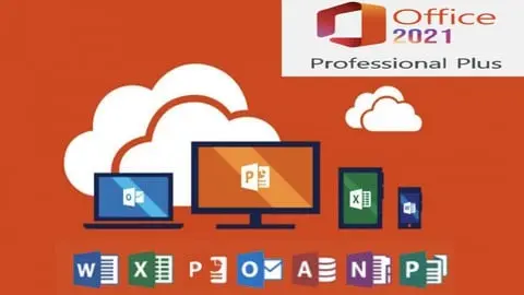 Microsoft Office 2021 Bundle: Training Tutorials  ** SOFTWARE INCLUDED ** Microsoft Office Pro Plus 2021 1PC License